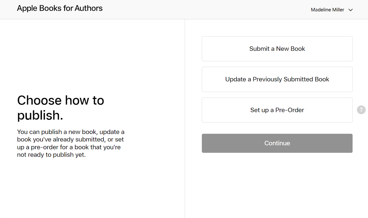 Apple’s separate publishing site Apple’s separate publishing site